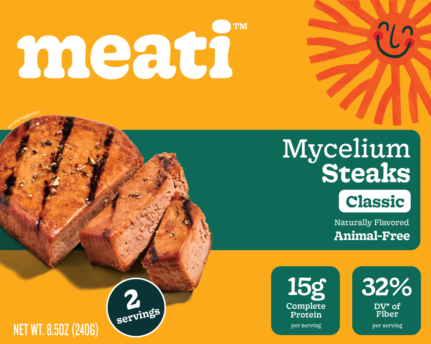 meati Mycelium Steak slices